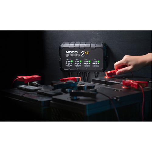 Genius&reg; 2X4 4-Bank, 8-Amp Battery Charger Haskins Industrial Inc.