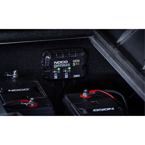 Chargeur de batterie embarqu&eacute; &agrave; 2 sorties de 10 amp&egrave;res Gen5X2 Genius Haskins Industrial Inc.