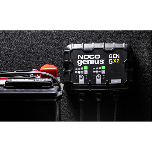 Chargeur de batterie embarqu&eacute; &agrave; 2 sorties de 10 amp&egrave;res Gen5X2 Genius Haskins Industrial Inc.