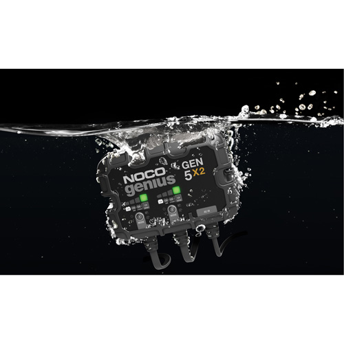 Chargeur de batterie embarqu&eacute; &agrave; 2 sorties de 10 amp&egrave;res Gen5X2 Genius Haskins Industrial Inc.