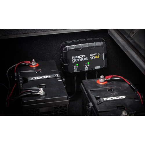 Chargeur de batterie embarqu&eacute; &agrave; 2 sorties de 20 amp&egrave;res GenPro10X2 Genius Haskins Industrial Inc.