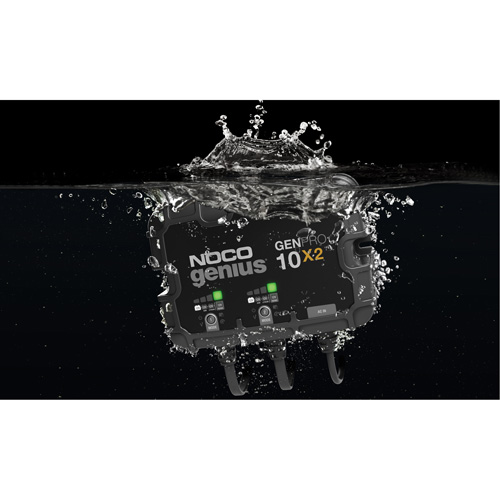 Chargeur de batterie embarqu&eacute; &agrave; 2 sorties de 20 amp&egrave;res GenPro10X2 Genius Haskins Industrial Inc.