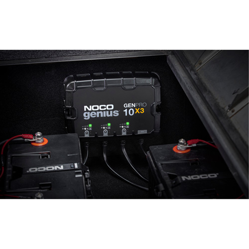 Chargeur de batterie embarqu&eacute; &agrave; 3 sorties de 30 amp&egrave;res GenPro10X3 Genius Haskins Industrial Inc.