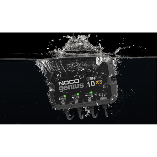 Chargeur de batterie embarqu&eacute; &agrave; 3 sorties de 30 amp&egrave;res GenPro10X3 Genius Haskins Industrial Inc.