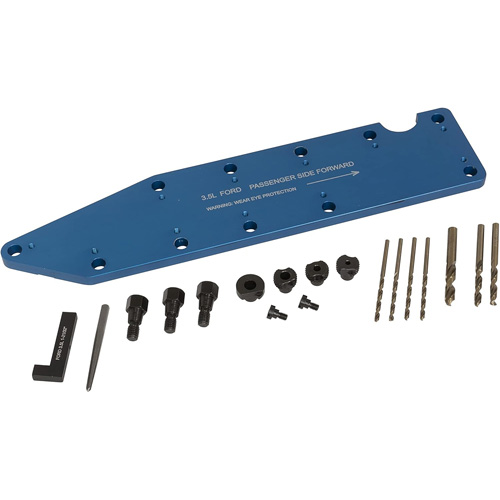 Gabarit de perçage pour installation sur collecteur pour Ford 3,5 L Ecoboost Haskins Industrial Inc.