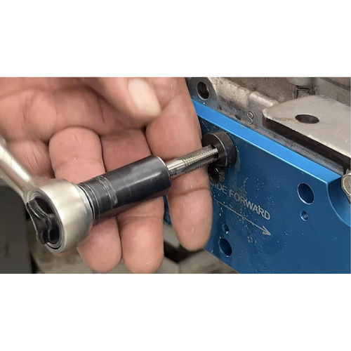 Gabarit de perçage pour installation sur collecteur pour Ford 3,5 L Ecoboost Haskins Industrial Inc.