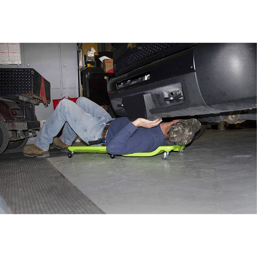 Neon Green Low Profile Plastic Creeper Haskins Industrial Inc.