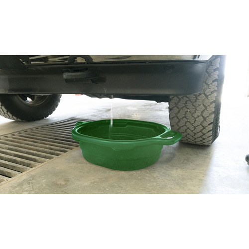 Green Oval Drain Pan Haskins Industrial Inc.