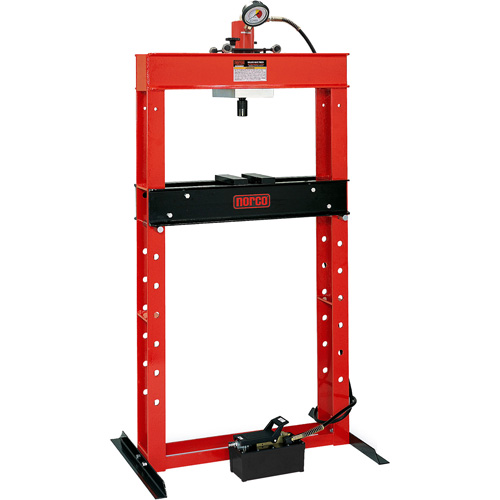 Air Hydraulic Pump Operated Shop Press, 25 tons Capacity Haskins Industrial Inc.