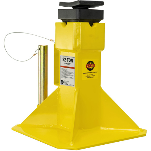 Crics avec sellette du dessus r&eacute;glable &agrave; vis, Tige verrouillable, 15-1/2" - 20-1/2" h Haskins Industrial Inc.