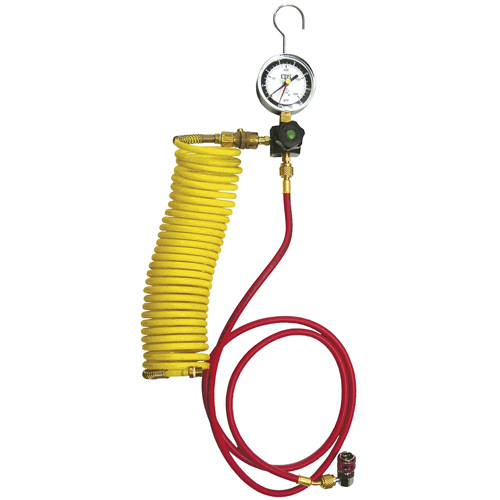 Ensemble pour test de fuite dazote pour climatisation automobile avec r&eacute;gulateur Haskins Industrial Inc.