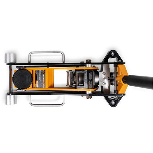 Aluminum Racing Jack, 2 Ton(s) Capacity, 3-1/4" Lowered, 18-1/2" Raised, Manual Hydraulic Haskins Industrial Inc.