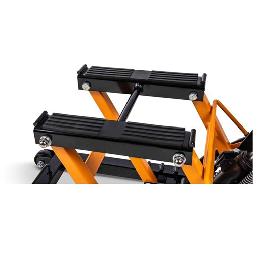ATV and Motorcycle Jack, 0.75 Ton(s) Capacity, 4-2/3" Lowered, 14-1/2" Raised, Manual Hydraulic Haskins Industrial Inc.