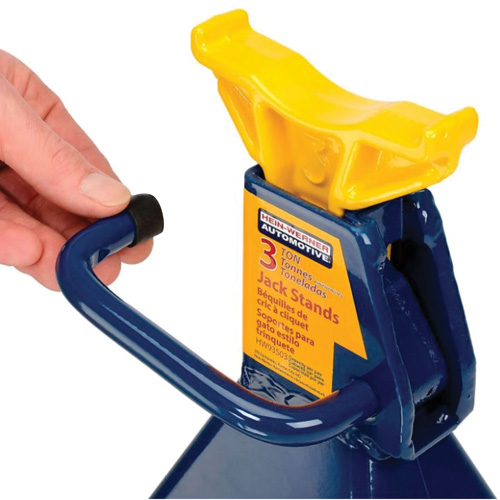 Chandelles, Poign&eacute;e/rochet verrouillable, Capacit&eacute; de 3 tonnes, 19" h Haskins Industrial Inc.