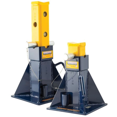 Vehicle Support Stands, Locking Pin, 25 tons Capacity Haskins Industrial Inc.