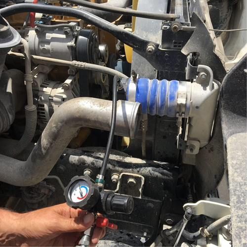 Trousse de test du syst&egrave;me d'air turbo HD avec adaptateur fumig&egrave;ne 10 mcx Haskins Industrial Inc.