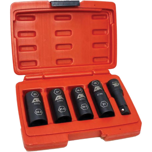 Flip Socket Kit, 5 Pieces, 1/2" Drive Size Haskins Industrial Inc.