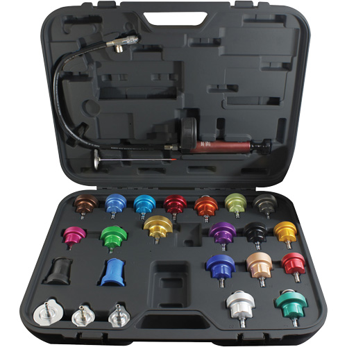 25-Piece Master Cooling System Pressure Test Kit Haskins Industrial Inc.