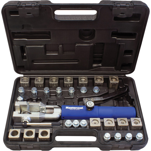 Universal Hydraulic Flaring Tool Set with Tube Cutter & Fuel Line Adapter Haskins Industrial Inc.