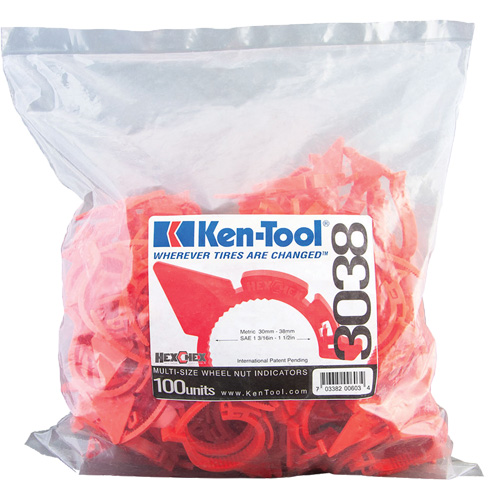 HexChex Multi-Size Loose Wheel Nut Indicator Haskins Industrial Inc.