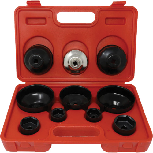 Coffret cl&eacute;s de filtre &agrave; huile 10 morceaux Haskins Industrial Inc.