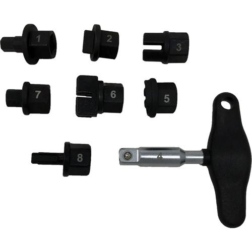 Trousse d'outils pour bouchons de vidange dhuile 8 morceaux Haskins Industrial Inc.