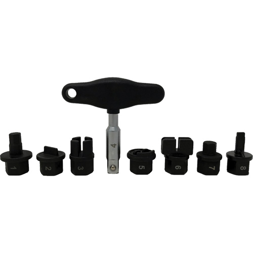 Trousse d'outils pour bouchons de vidange dhuile 8 morceaux Haskins Industrial Inc.