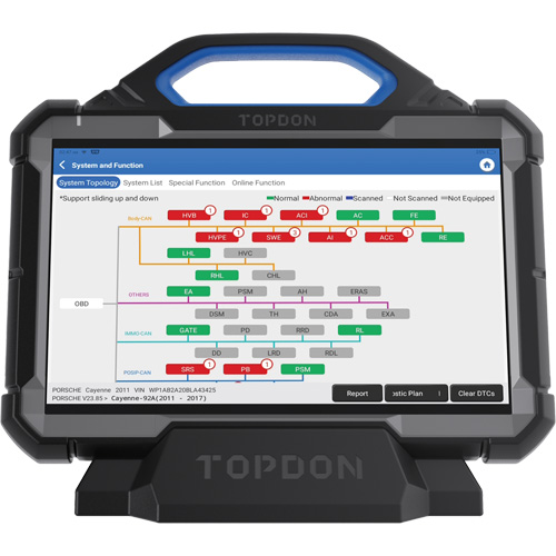 Outil de diagnostic de niveau OE Phoenix Max Basic de 13,3", station daccueil et programmation infonuagique Haskins Industrial Inc.