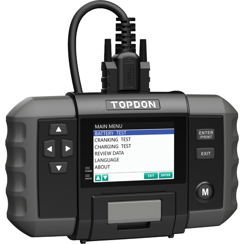Testeur de batterie 12?V et de syst&egrave;mes 12?V/24?V BT600 avec imprimante int&eacute;gr&eacute;e Haskins Industrial Inc.