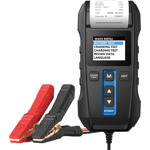 BT300P Battery, Charging & Cranking System Tester with Printer Haskins Industrial Inc.