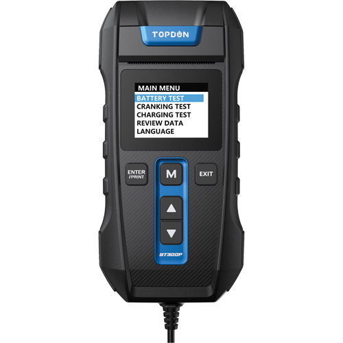 BT300P Battery, Charging & Cranking System Tester with Printer Haskins Industrial Inc.