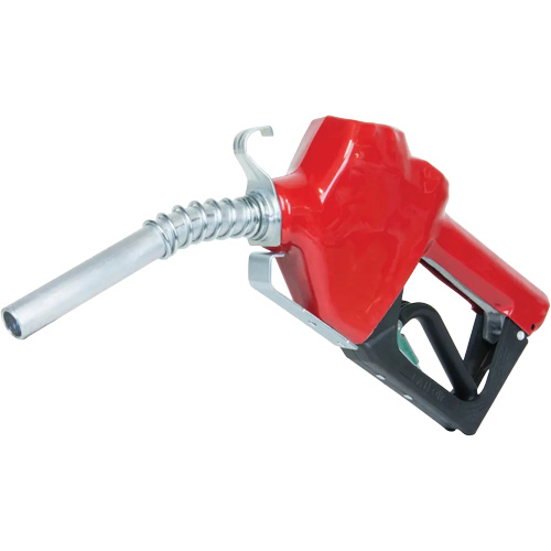 Red Automatic Diesel Spout Nozzle Haskins Industrial Inc.