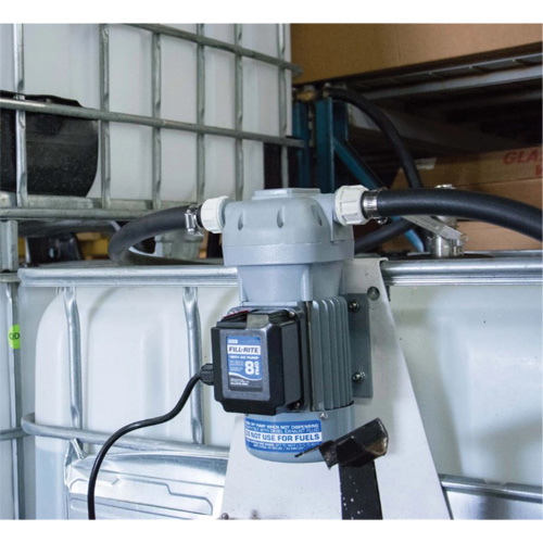 115V AC DEF Transfer Pump & IBC Tote Bracket with Nozzle Haskins Industrial Inc.