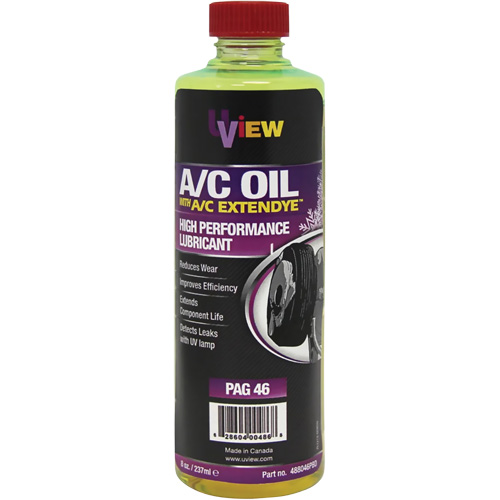 Huile PAG 46 avec ExtenDye pour syst&egrave;me de climatisation, 237 ml, Bouteille Haskins Industrial Inc.