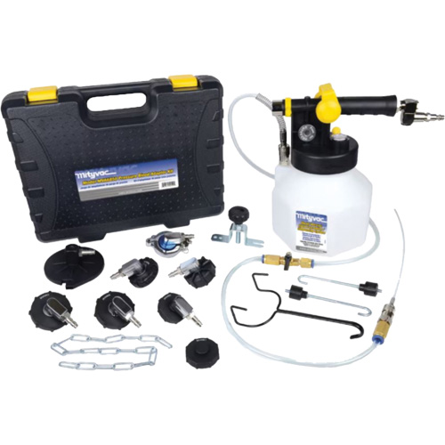 Pressure Brake Bleeder Kit with 7 Adapters Haskins Industrial Inc.