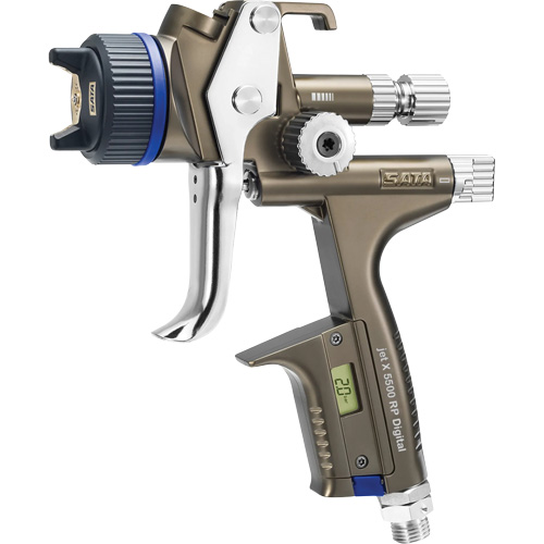 Pistolet de peinture de premi&egrave;re qualit&eacute; pour peinture automobile avec psi num&eacute;rique X5500 RP 1,3 I RPS D, Entr&eacute;e d'air 1/4" NPT, 10,24 pi³/min, Capacit&eacute; 0,6 L/0,9 L, 0,17 psi Haskins Industrial Inc.