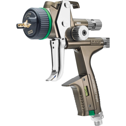 Pistolet de peinture de premi&egrave;re qualit&eacute; pour peinture automobile avec psi num&eacute;rique X5500 HVLP 1,2 I RPS D, Entr&eacute;e d'air 1/4" NPT, 15,19 pi³/min, Capacit&eacute; 0,6 L/0,9 L, 0,17 psi Haskins Industrial Inc.