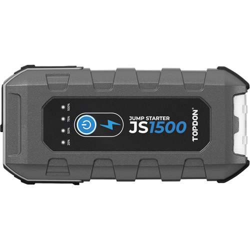 D&eacute;marreur d'appoint, survolteur, banque d'alimentation et lampe de poche JumpSurge1500 Haskins Industrial Inc.