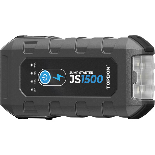 D&eacute;marreur d'appoint, survolteur, banque d'alimentation et lampe de poche JumpSurge1500 Haskins Industrial Inc.
