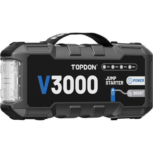 Survolteur, banque d'alimentation et lampe de poche V3000 Haskins Industrial Inc.
