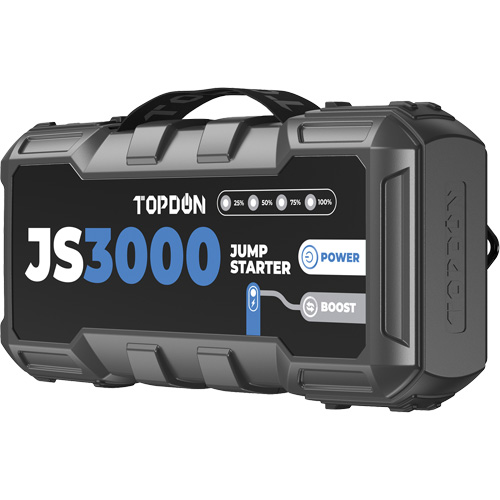Survolteur, banque d'alimentation et lampe de poche JumpSurge3000 Haskins Industrial Inc.