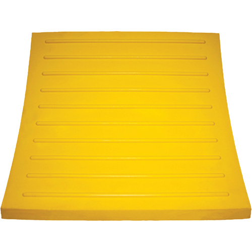 Wheel Chock, Polyurethane, Yellow, 15-1/4" W x 12-1/8" D x 10-3/4" H Haskins Industrial Inc.