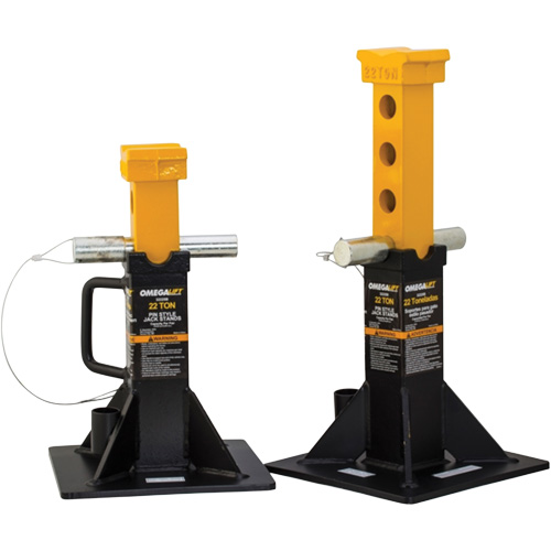 Heavy-Duty Jack Stand, Locking Pin, 22 Tons Capacity, 12-1/4" - 19-7/8" H Haskins Industrial Inc.