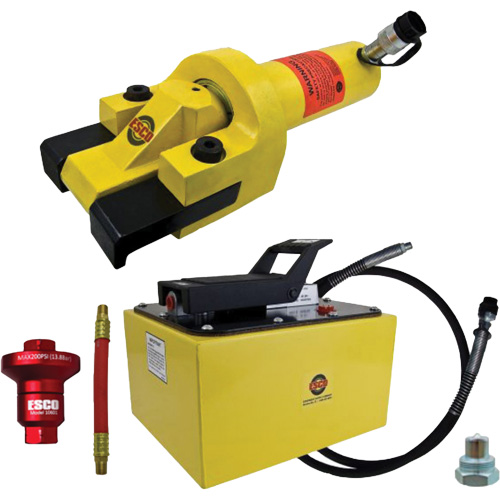Giant Tire Bead Breaker Kit with 2 Gallon Hydraulic Pump Haskins Industrial Inc.