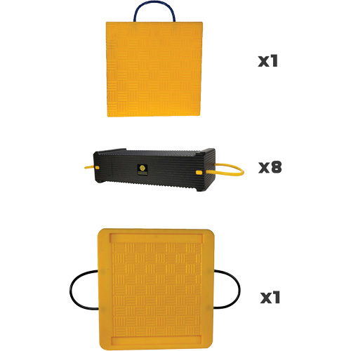 Ensemble de syst&egrave;me de sout&egrave;nement en composite CribLok 10 mcx Haskins Industrial Inc.