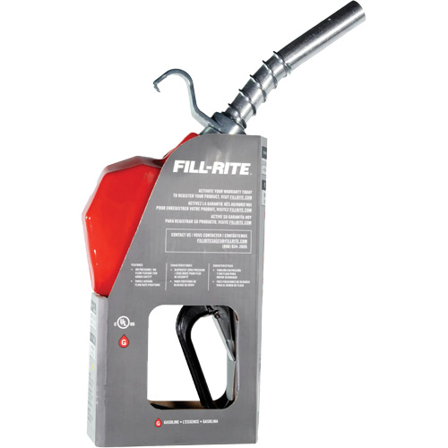 Pistolet de distribution automatique rouge pour essence Haskins Industrial Inc.