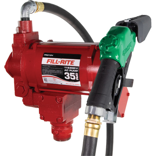 Pompe de transfert de carburant 115/230 V c. a. avec pistolet Haskins Industrial Inc.