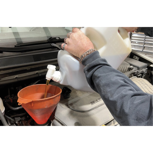 Low Profile Oil Dispenser, Polyethylene, 8 qt Capacity Haskins Industrial Inc.