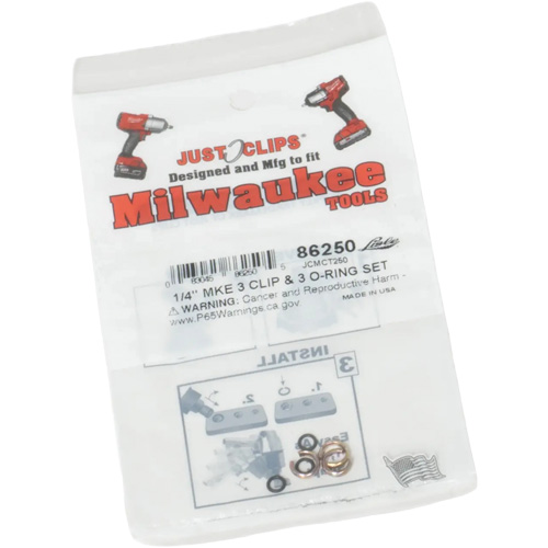Jeu de clips et joints toriques de 1/4 po pour Milwaukee Haskins Industrial Inc.