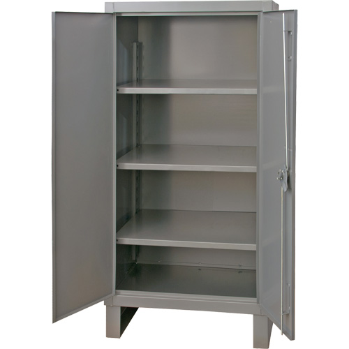 Armoire tr&egrave;s robuste, Acier, 3 Tablettes, 66" h x 36" la x 24" P, Gris Haskins Industrial Inc.
